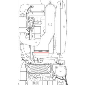 0020195519 - GLOW-WORM - Energy - 12r - Flue Manifold Gasket (Bottom)